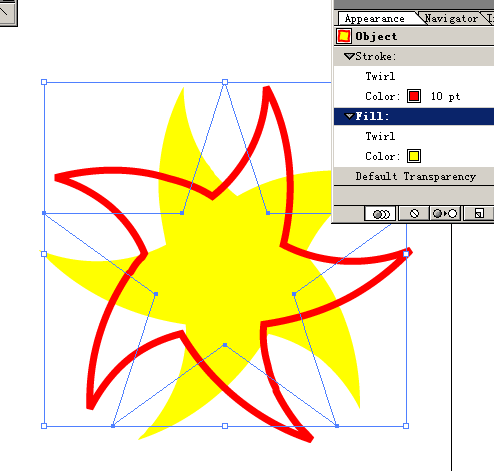 Illustrator 中Apprearance面板的一点使用体会(1)